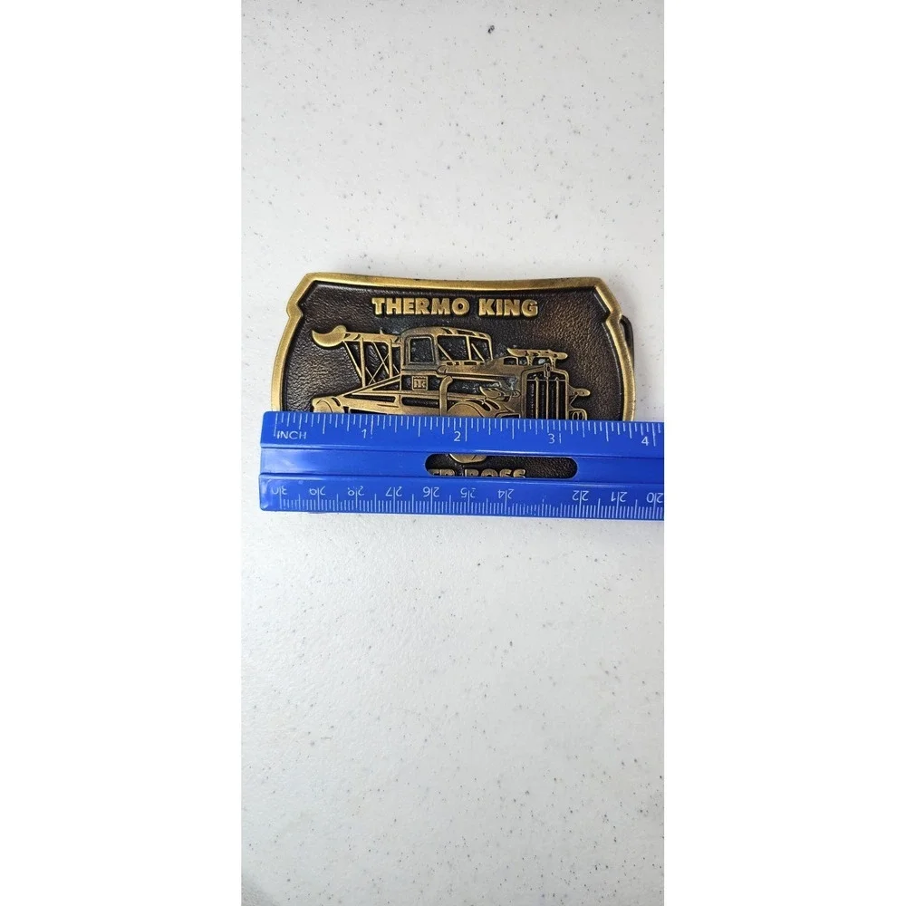 Tyrone Malones Super Boss Belt Buckle Worlds Fastest Diesel Truck Vtg IMC.NOX629